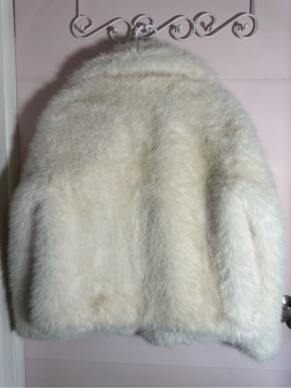 Zara Cream Faux Fur Teddy Jacket - Picture 3 of 5